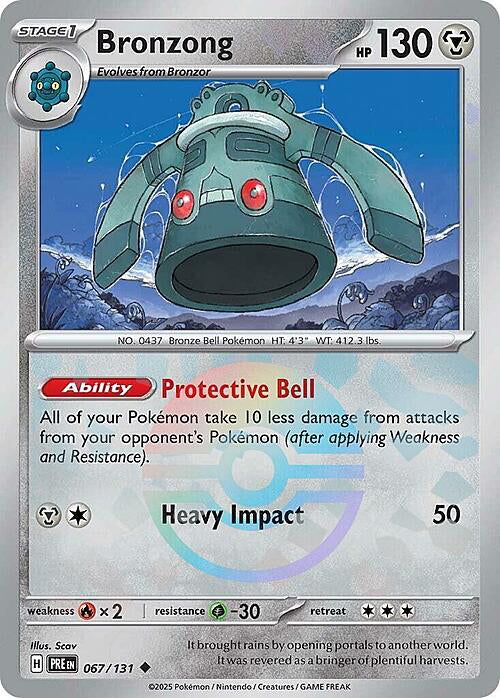 Prismatic Evolutions Bronzong #067/131 Pokéball